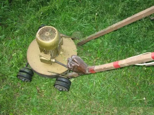 Do-it-yourself lawn mower from a washing machine: diagram