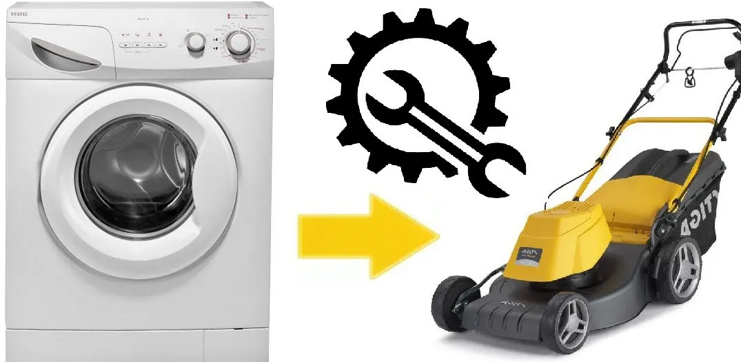 Do-it-yourself lawn mower from a washing machine: diagram