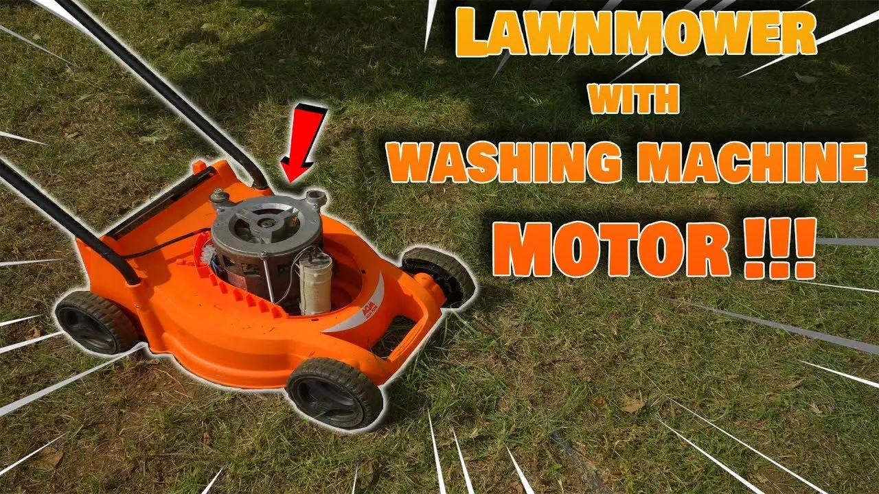 Do-it-yourself lawn mower from a washing machine