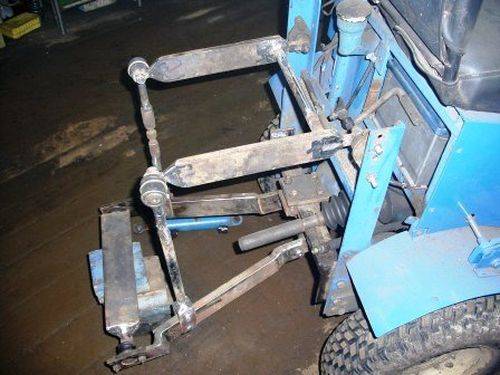 Do-it-yourself mini tractor attachment