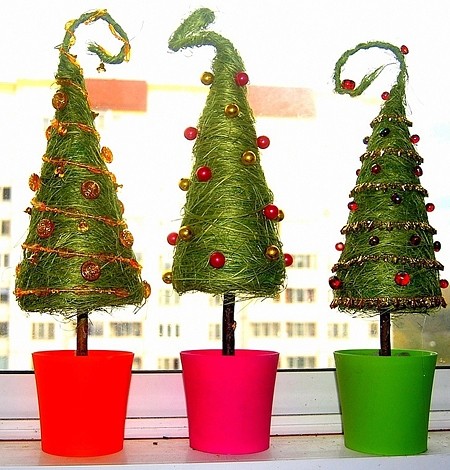 Do-it-yourself New Years Topiary: step-by-step master classes with photos for beginners