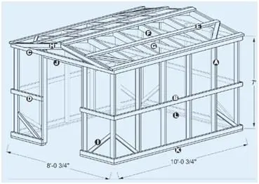 Do-it-yourself polycarbonate greenhouse + drawings