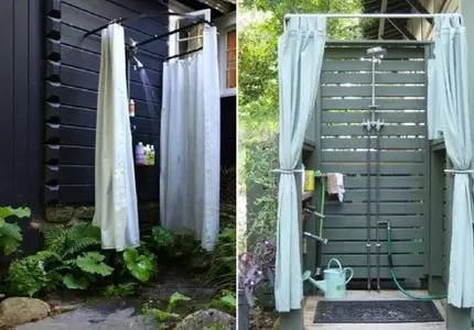 Do-it-yourself polycarbonate shower for a summer residence