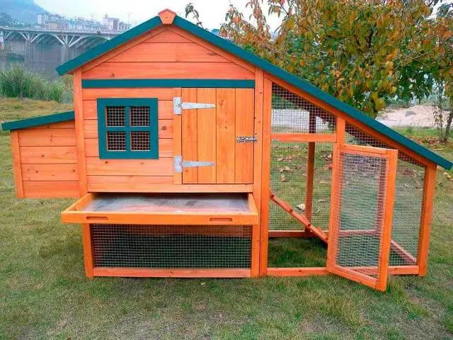 Do-it-yourself portable chicken coops: photo + drawings