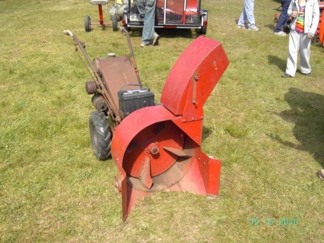 Do-it-yourself rotary snow blower