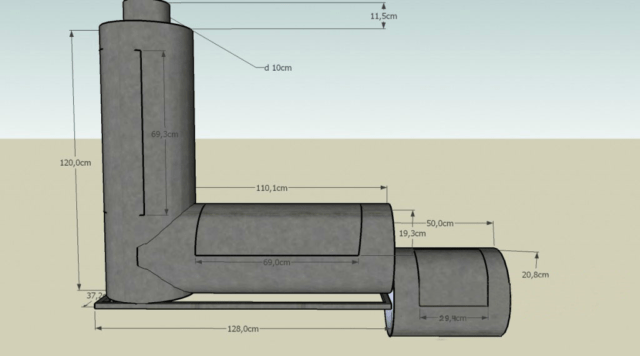 Do-it-yourself smokehouse from a gas cylinder: photos, drawings, video