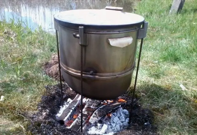 Do-it-yourself smokehouse from a washing machine: video, drawings, photos