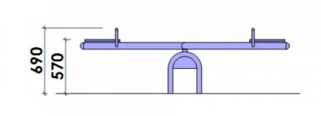 Do-it-yourself swing-scales: how to make wood and metal, diagrams and dimensions + photo