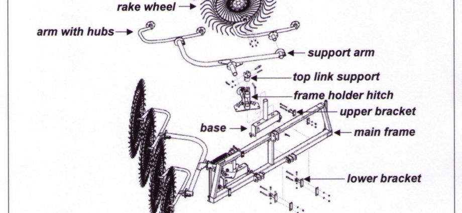 Do-it-yourself tedder rake: instructions