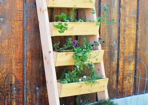 Do-it-yourself vertical flower beds from improvised means