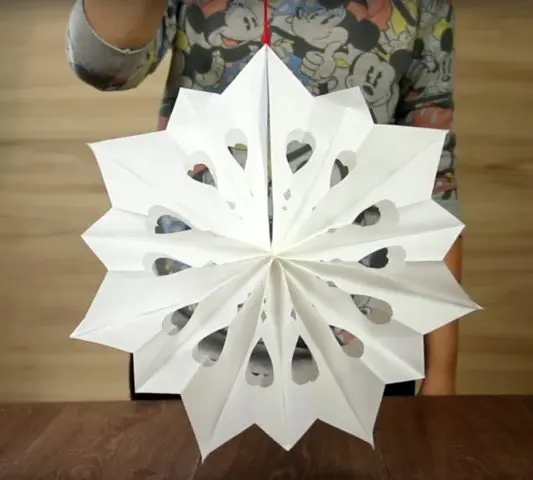 Do-it-yourself voluminous paper snowflake step by step: templates + diagrams