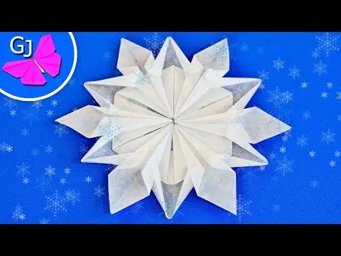 Do-it-yourself voluminous paper snowflake step by step: templates + diagrams