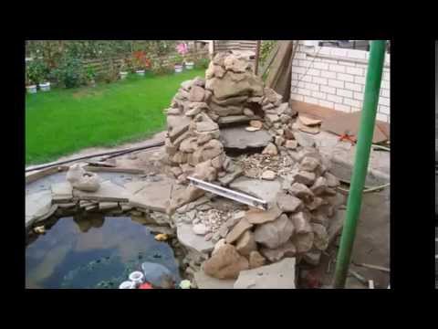 Do-it-yourself waterfall in the country: step by step instructions