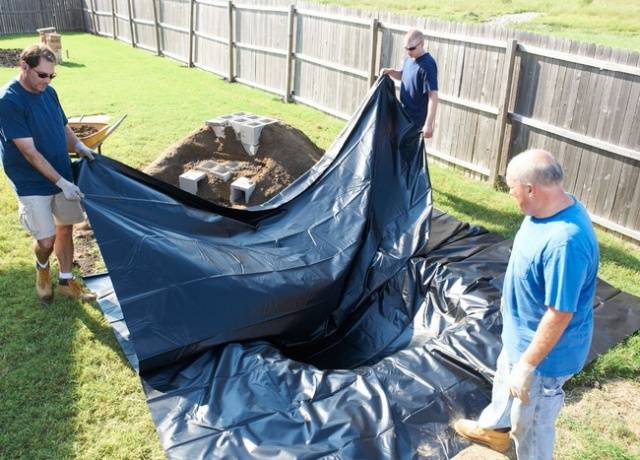 Do-it-yourself waterfall in the country: step by step instructions