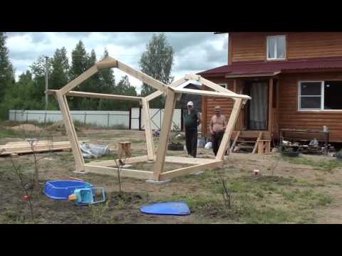 Do-it-yourself wooden gazebo: types of structures, a drawing and a simple scheme for building a summer pavilion for a summer residence