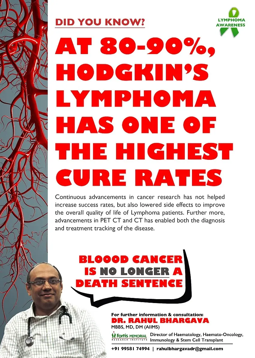 Doctors: 90% patients with Hodgkin&#8217;s lymphoma can be cured