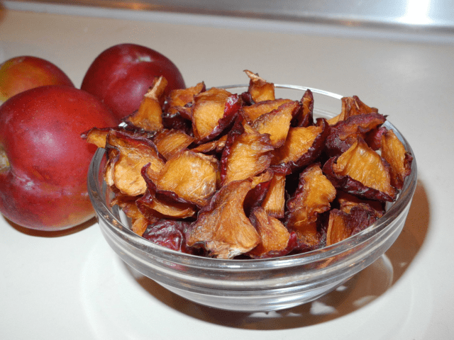 Dried plums at home