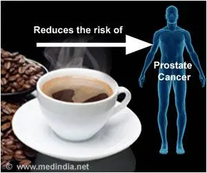 Drinking large amounts of coffee may reduce the risk of prostate cancer coming back