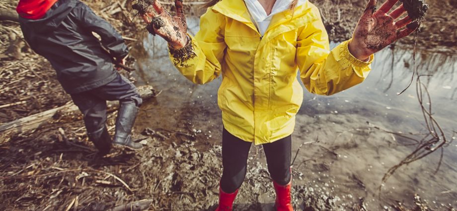 During the summer holidays, allow your child to get dirty and limit washing. It&#8217;s good for his health