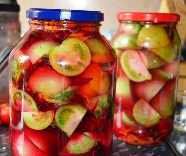 Easy recipe for small green pickled tomatoes