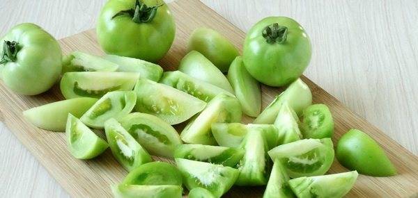 Easy recipe for small green pickled tomatoes