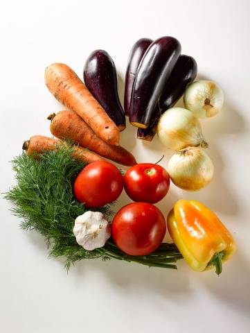 Eggplant and tomato caviar 