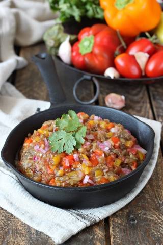 Eggplant caviar for the winter