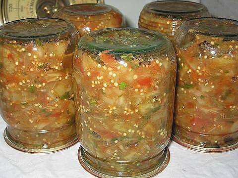 Eggplant caviar for the winter without sterilization 