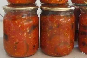 Eggplant caviar for the winter without sterilization 