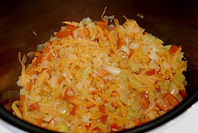 Eggplant caviar in a slow cooker