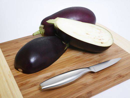 Eggplant caviar through a meat grinder