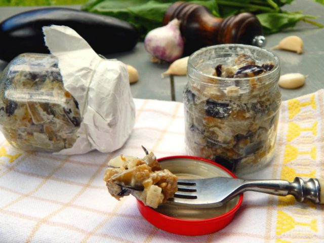 Eggplant salad with mayonnaise for the winter