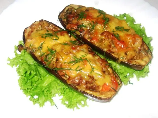 Eggplant with champignons: a recipe for the winter with a photo