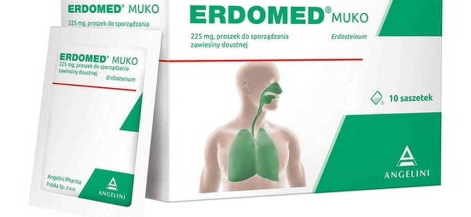 Erdomed powder for cleansing the respiratory tract. Composition and use of the drug