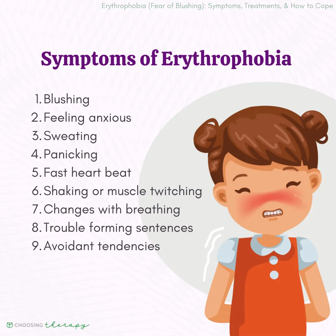 Erythrophobia &#8211; symptoms, causes, treatment