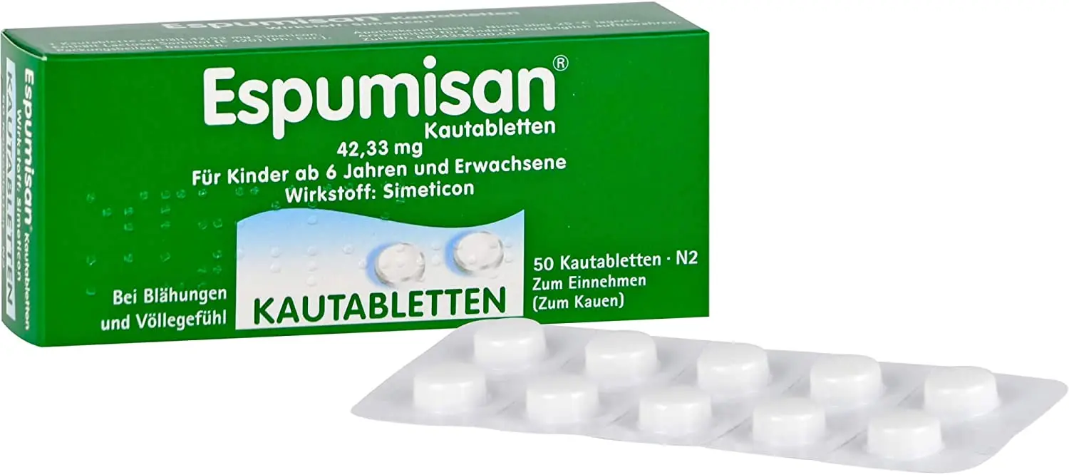 Espumisan for flatulence. Composition and packaging of the drug