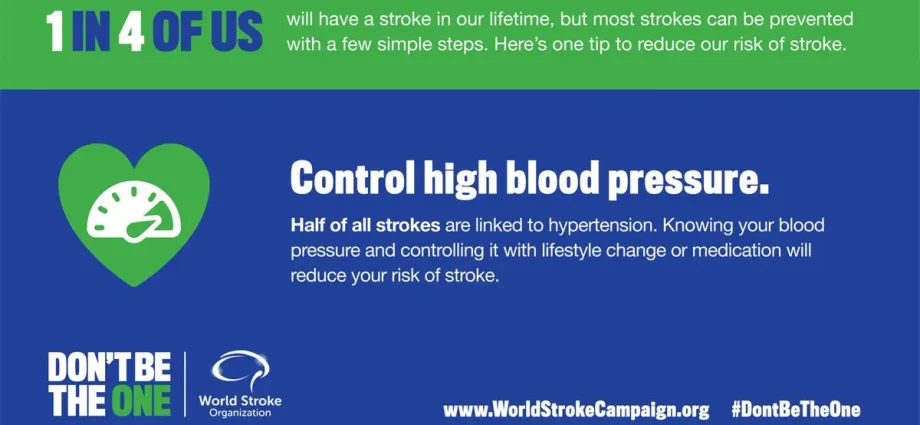 Every six minutes someone in Poland has a stroke. This way you will reduce the risk