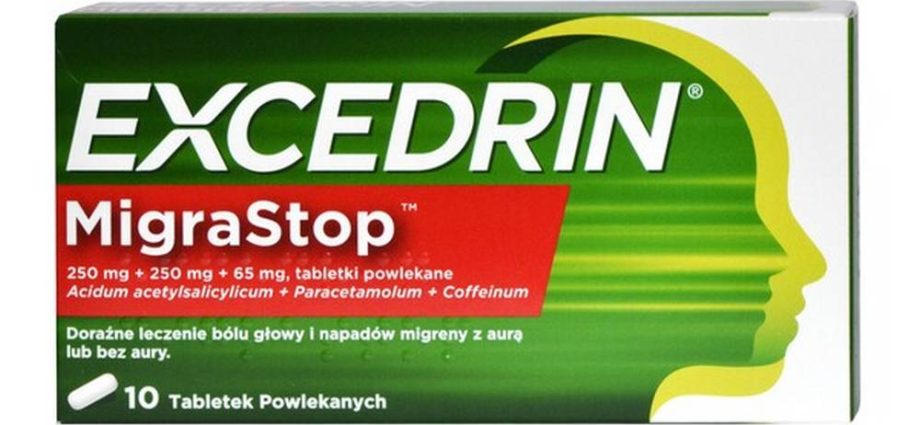 Excedrin MigraStop &#8211; composition, indications, dosage, side effects