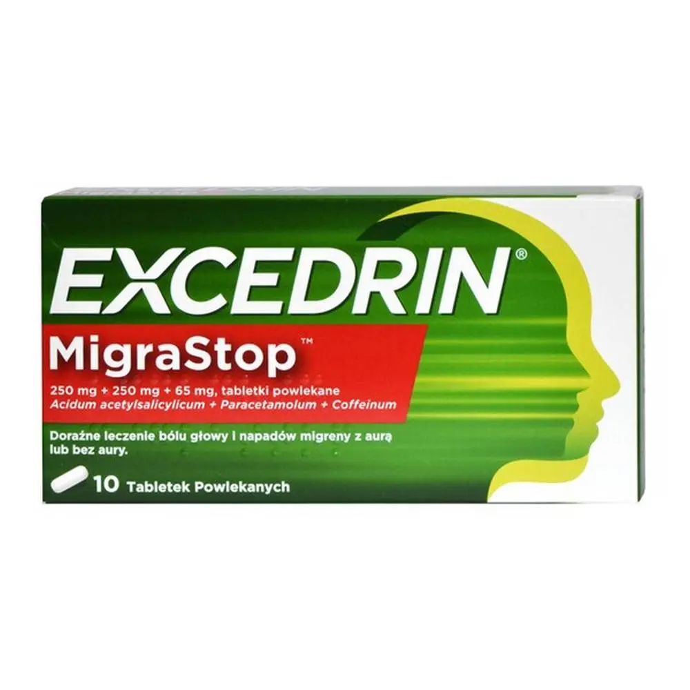 Excedrin MigraStop &#8211; composition, indications, dosage, side effects