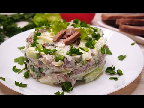 Favorit salad: recipes with tongue, chicken, mushrooms, ham