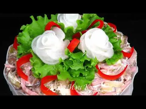 Favorit salad: recipes with tongue, chicken, mushrooms, ham