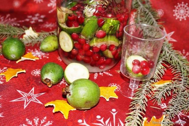 Feijoa tincture on alcohol or moonshine