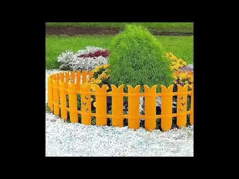 Fence for flower beds: we make from different materials