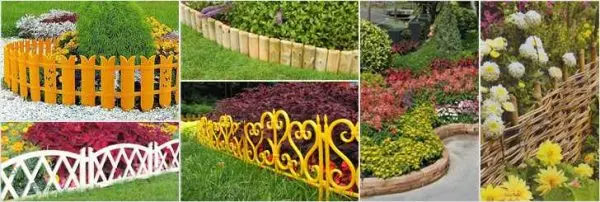 Fence for flower beds: we make from different materials