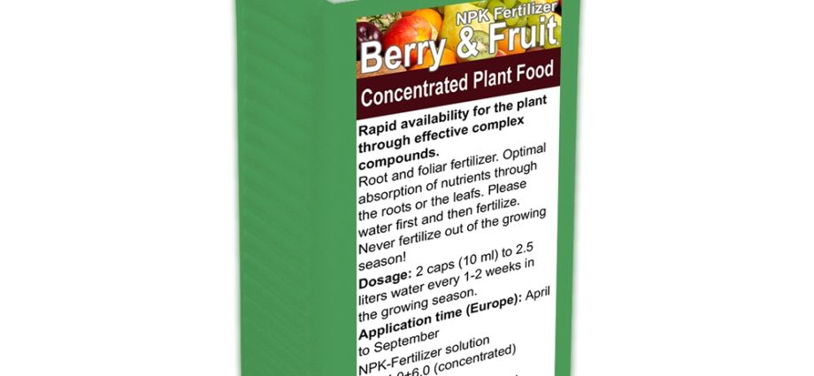 Fertilizer of fruit and berry crops: when and how to feed