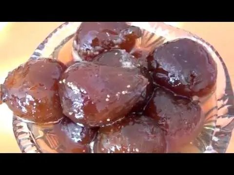 Fig jam: Armenian recipe and fig delicacy boiled with nuts, plums, lemons, oranges