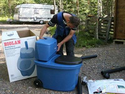 Finnish peat toilet for a summer house with your own hands