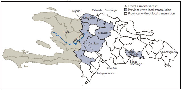 First case of cholera in the Dominican Republic