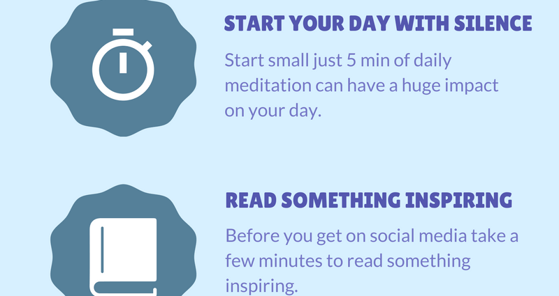 Five habits to help you start your day well