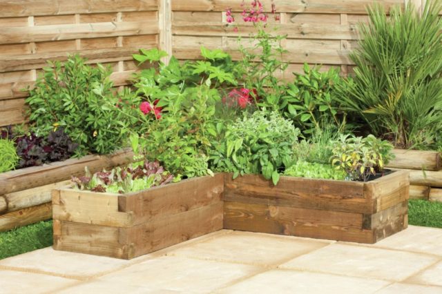 Flower garden from wooden and plastic boxes: bright and stylish ideas + photos